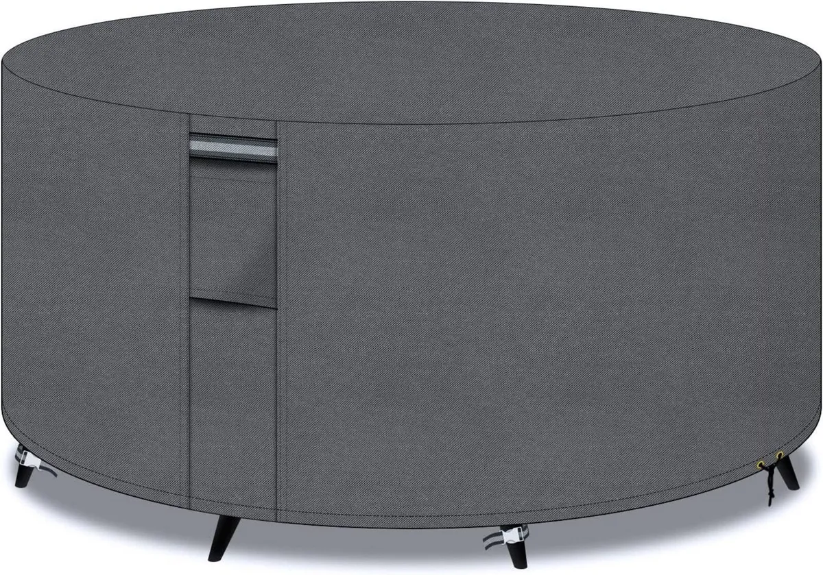 Garden Heavy Duty Table Covers Round with Air - Image 1
