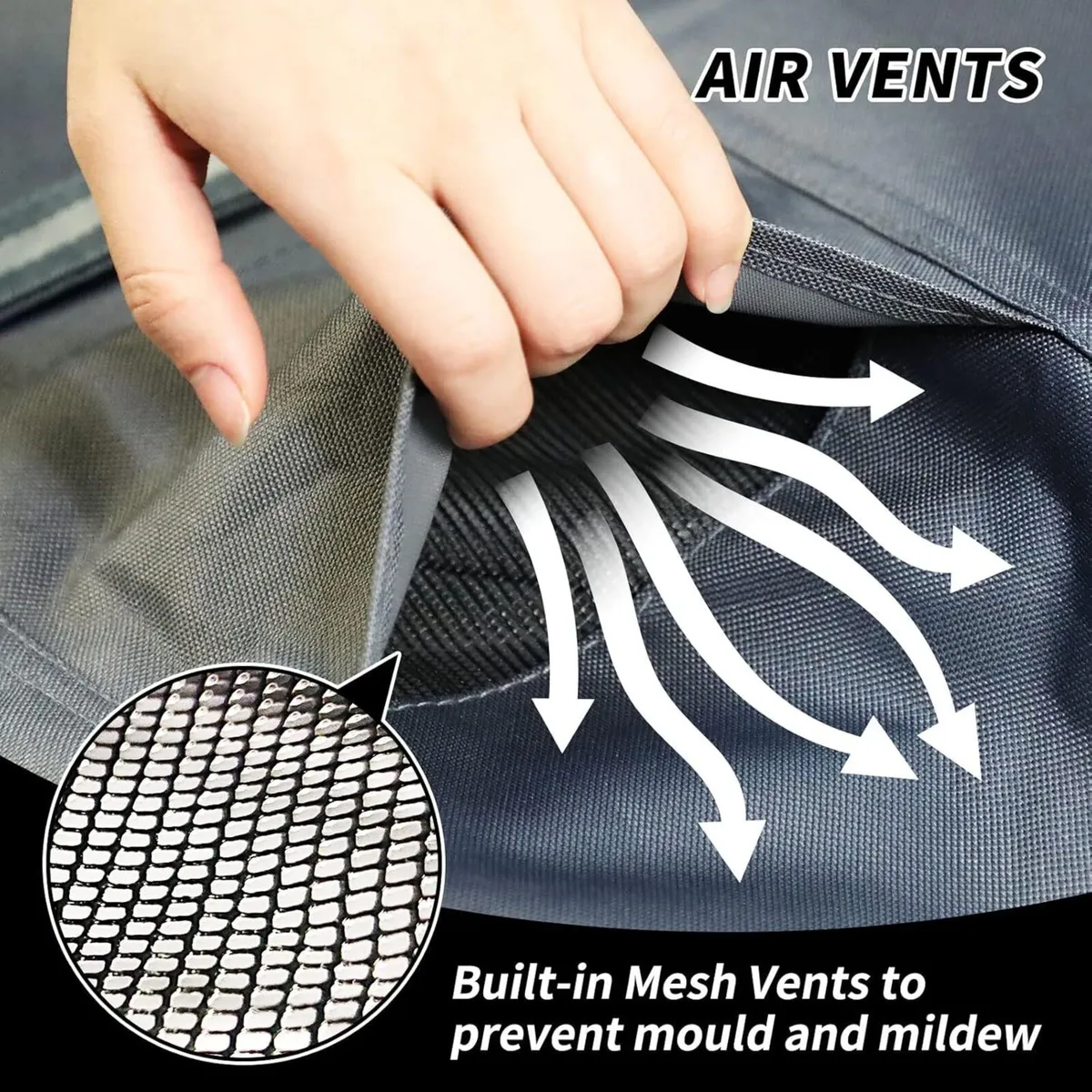 Garden Heavy Duty Table Covers Round with Air - Image 4