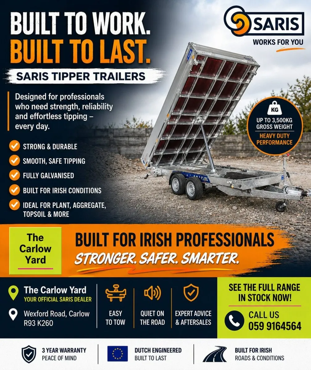 SARIS  Trailers – Built to Work. Built to Last - Image 1