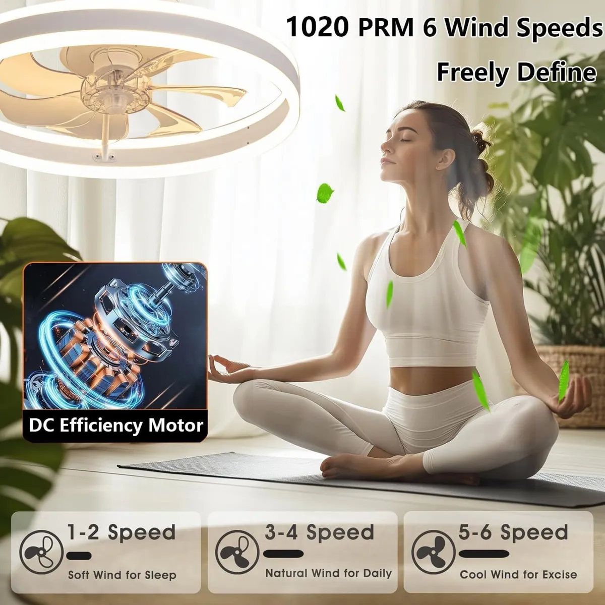 Ceiling Fans with Lights and Remote 45W - Image 3