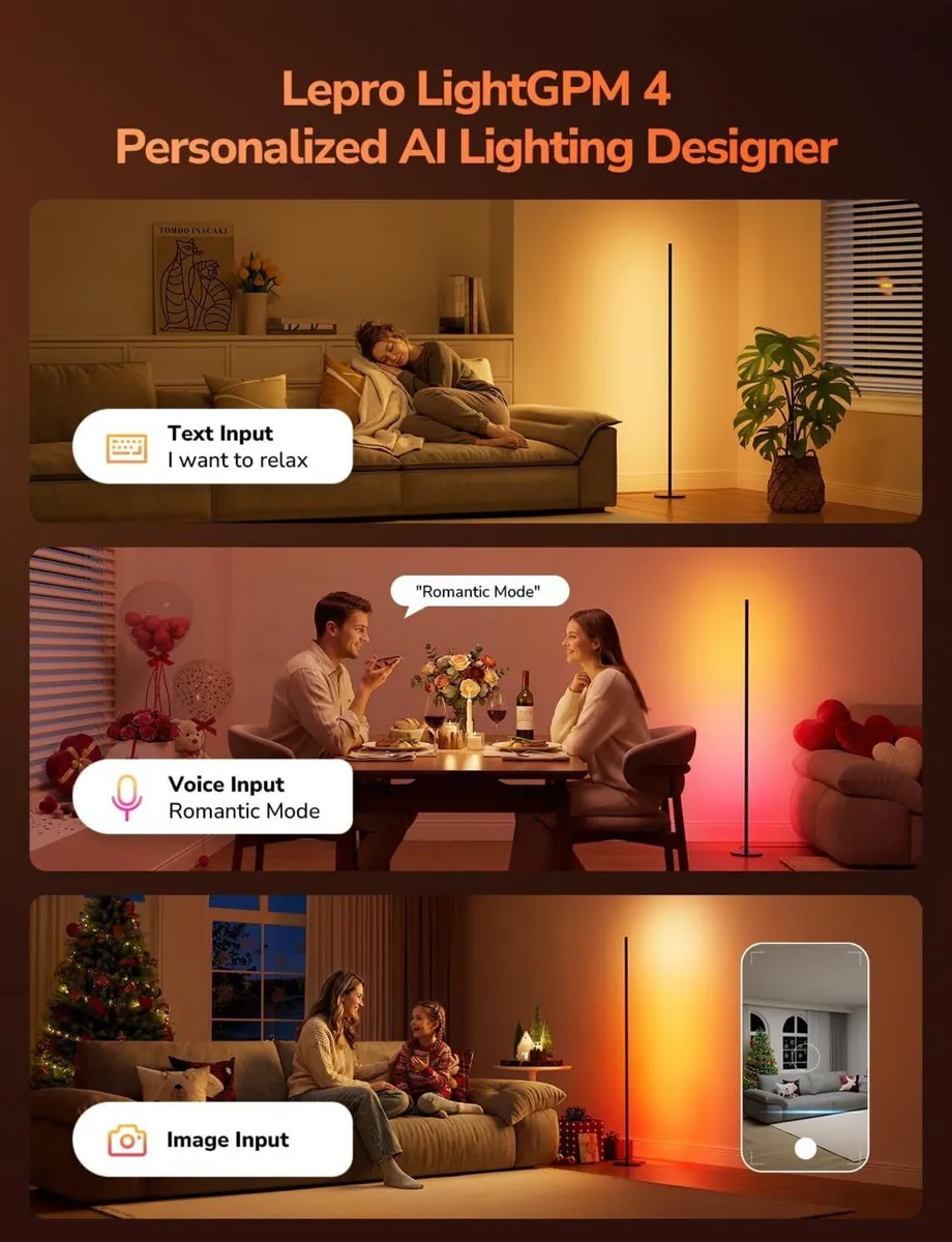 Ai Floor Lamp Music Sync Smart Standing Corner - Image 2