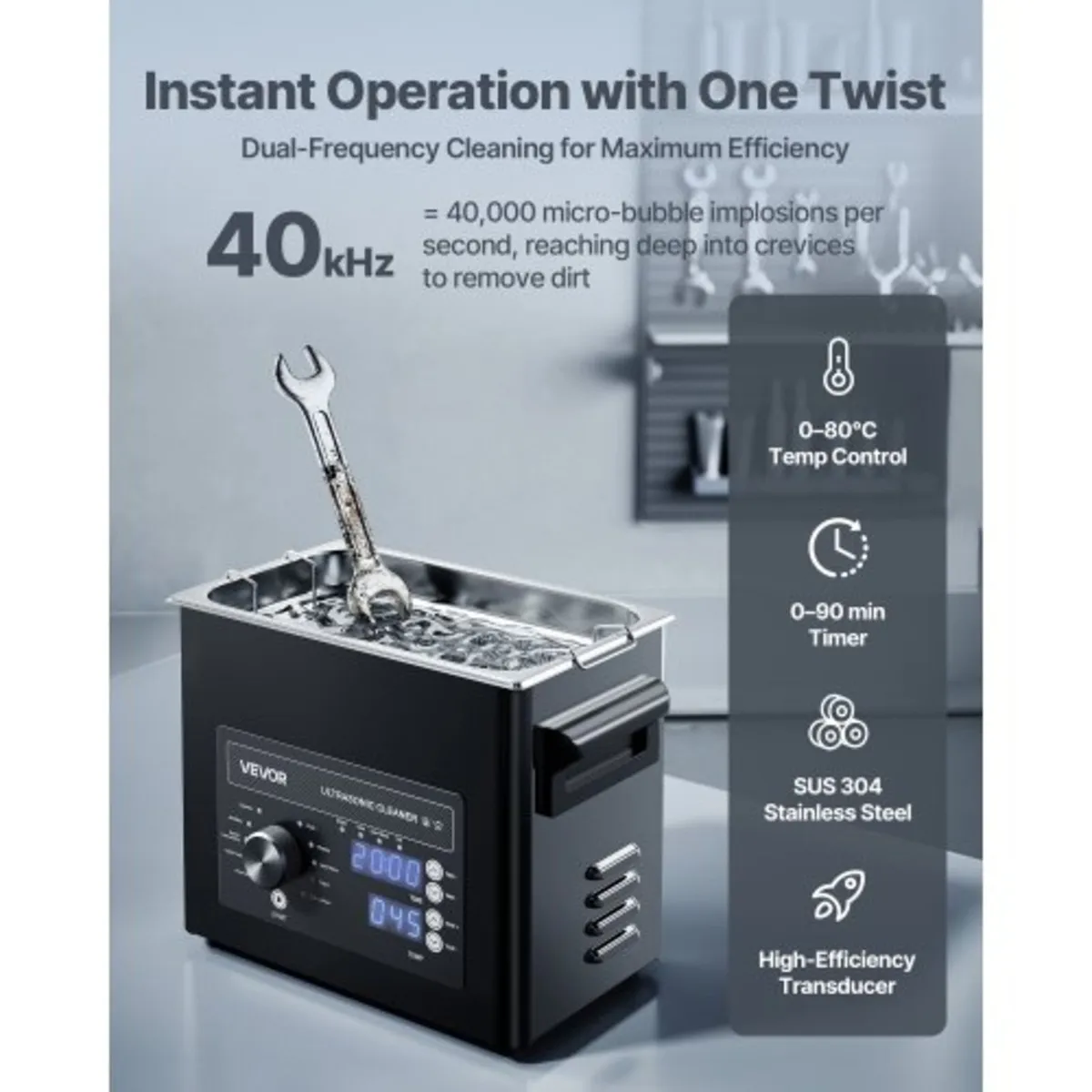 3L Ultrasonic Cleaner, Professional Ultrasonic Cle - Image 4