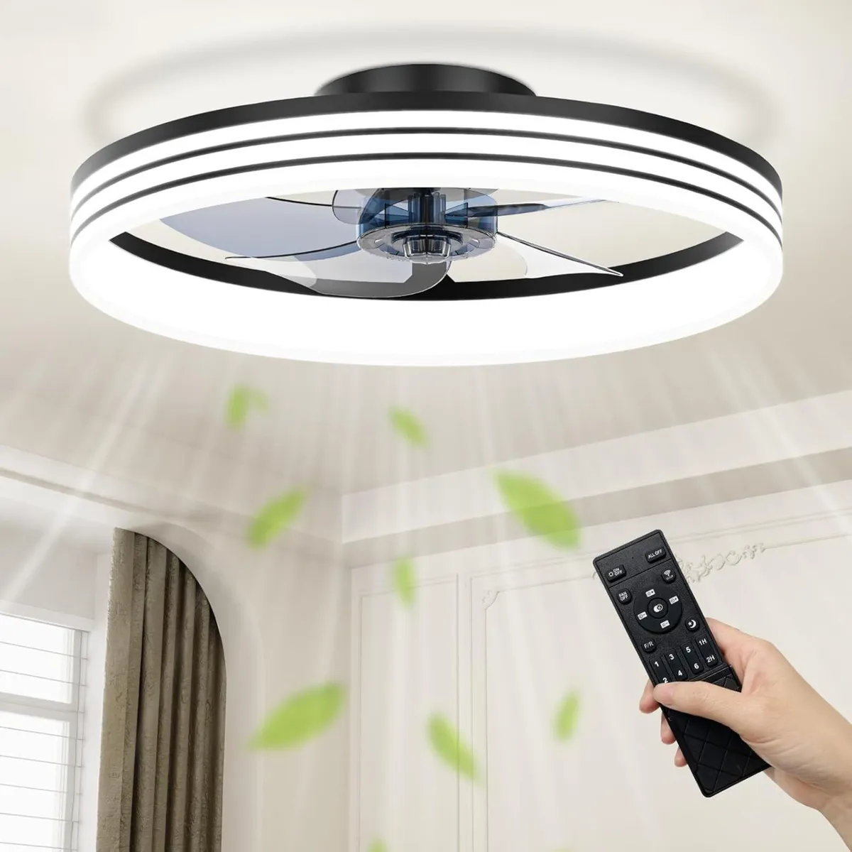 50CM Ceiling Fans with Lights and App Remote - Image 1