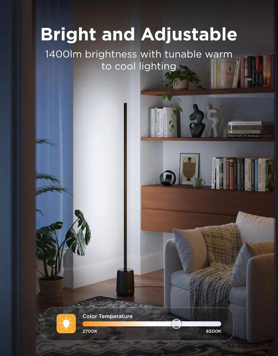 Govee LED Floor Lamp 3 Lite Rgbicww 1400lm - Image 3