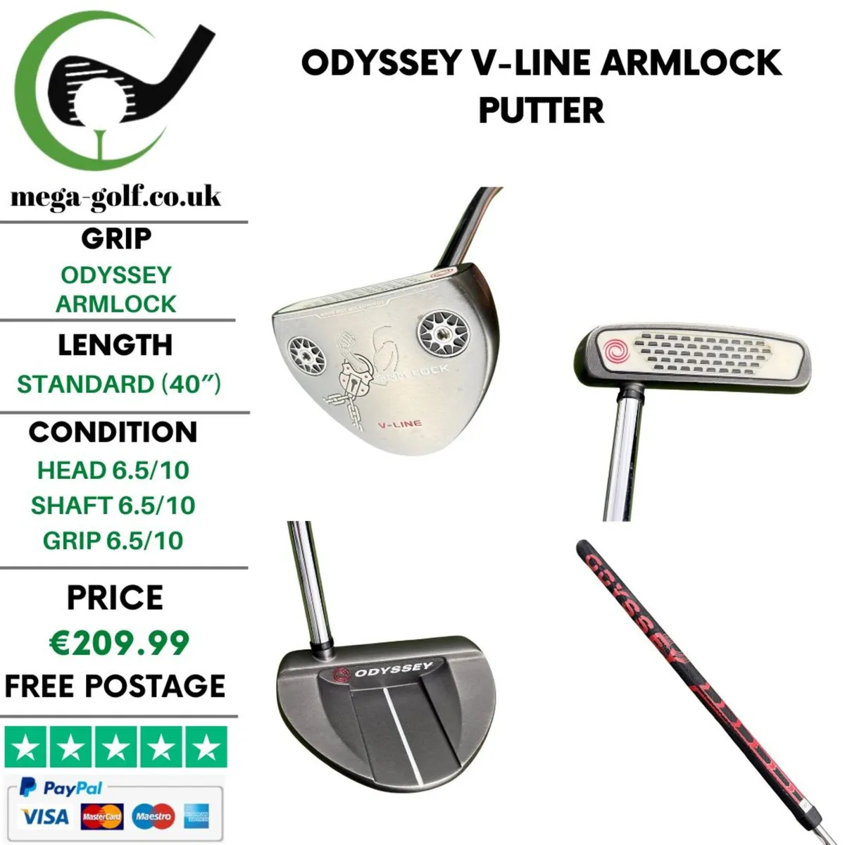 Odyssey V-Line Armlock Putter / 40" - Image 1