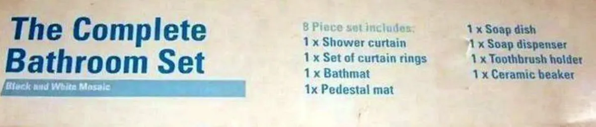 BNIB Bathroom Set - Image 2