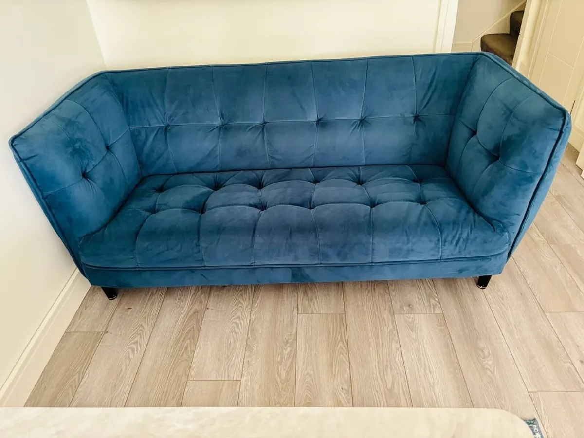 Misha 3 Seater Sofa- Blue from Harvey Norman - Image 3