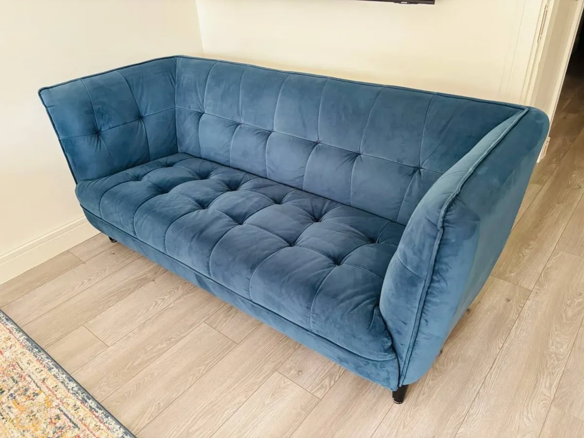 Misha 3 Seater Sofa- Blue from Harvey Norman - Image 2