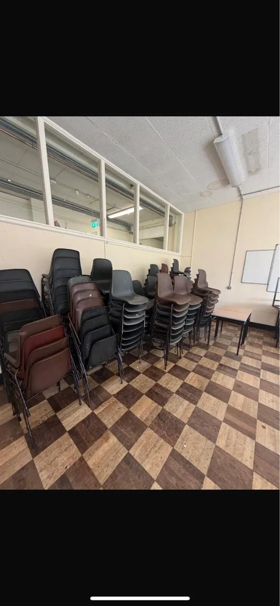 School desks and chairs - Image 1