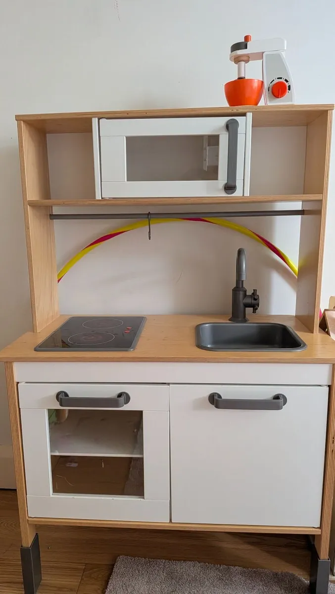 Kids' Play Kitchen + Accessories - Image 1