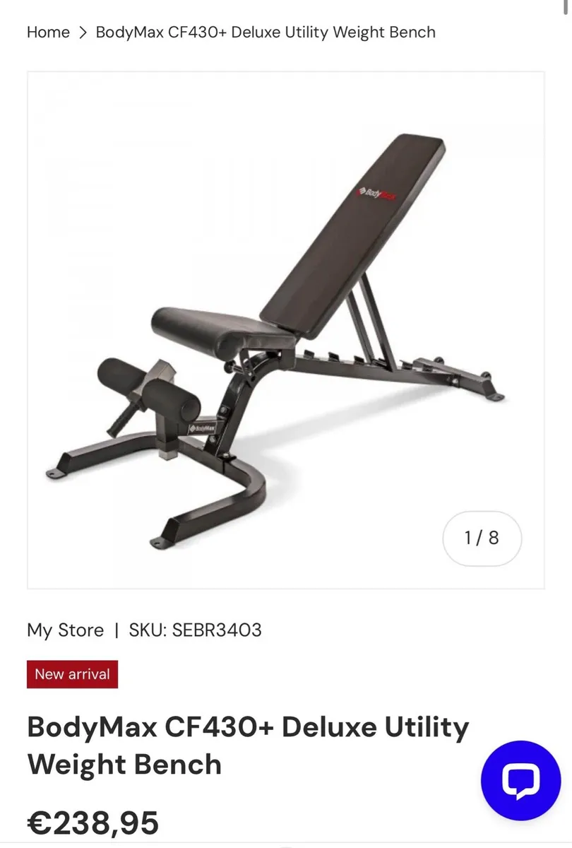 LARGE BODY MAX BENCH NEW CONDITION, - Image 2