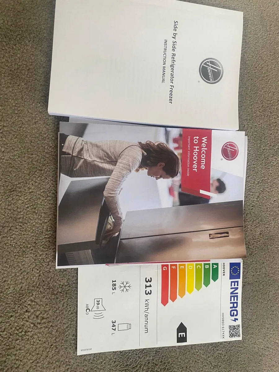 Hoover Side by Side Refrigerator Freezer - Image 3