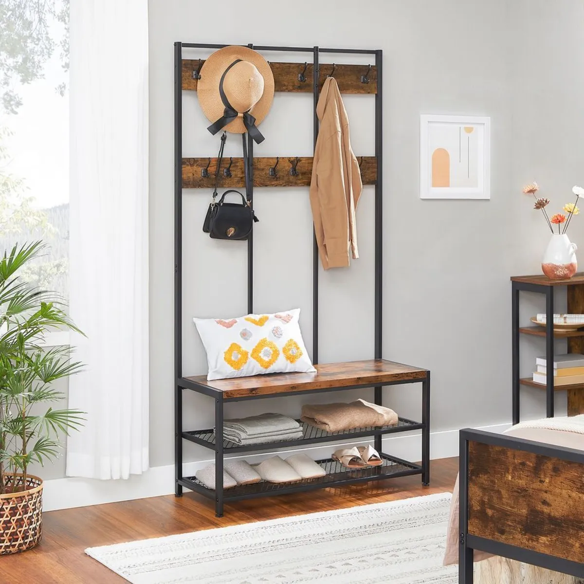 Industrial coat rack stand - FREE P&P - Image 1