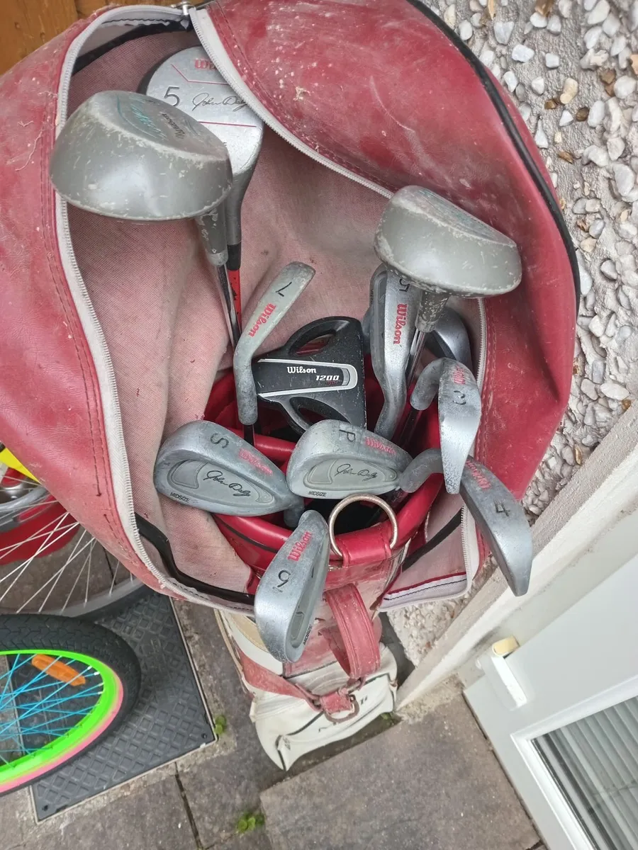 Golf clubs  and cart - Image 3