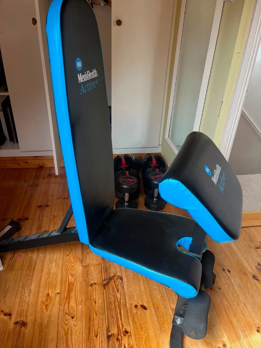 Adjustable dumbbells & bench