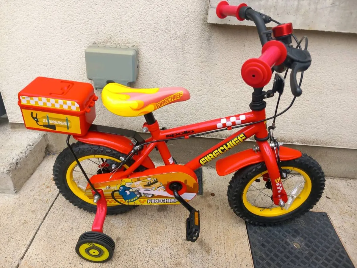 Kids firechief bike size 12 inch wheels - Image 1