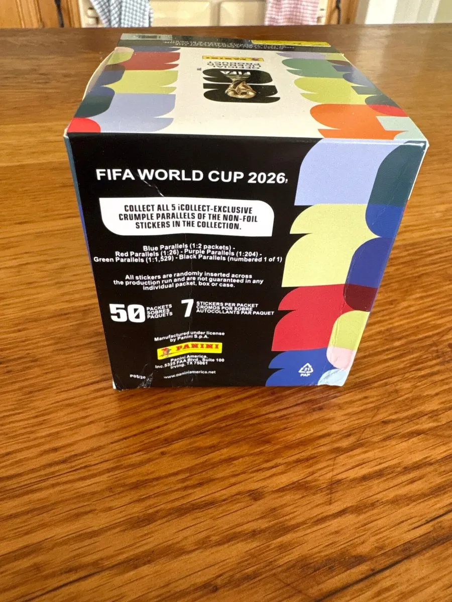 Panini 2026 World Cup Stickers- Box of 50 packets - Image 3