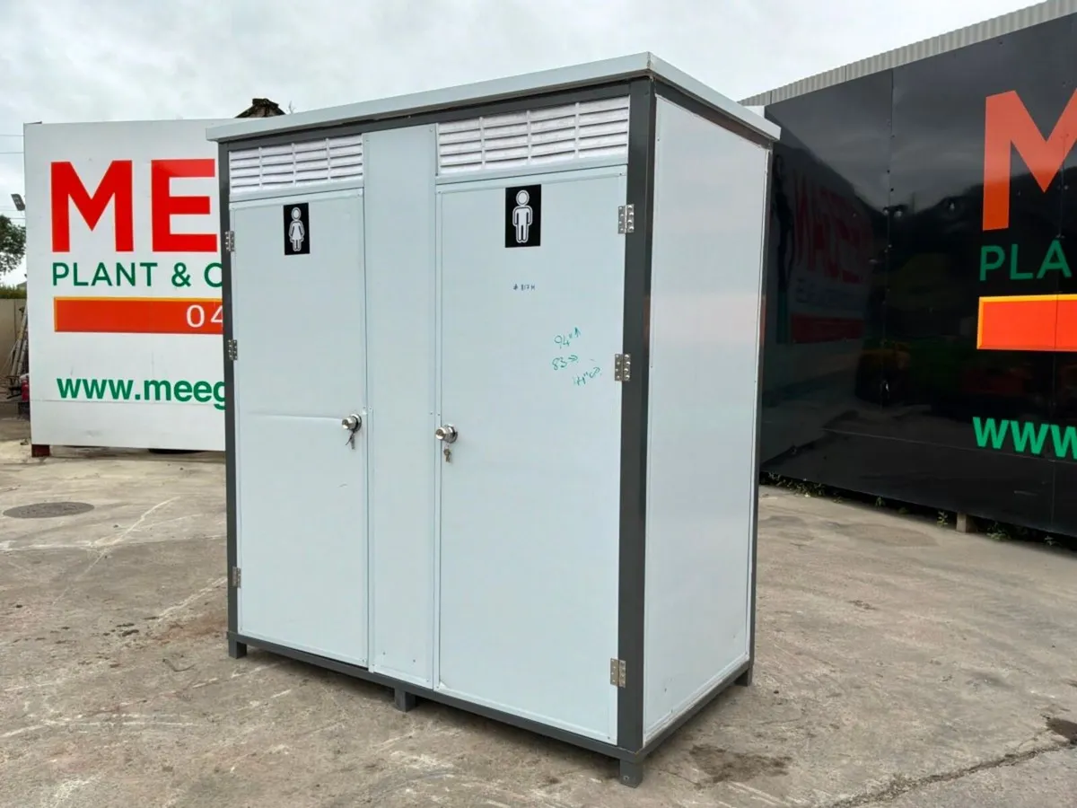 UNUSED DOUBLE TOILET CONTAINER CABIN....817m. - Image 1