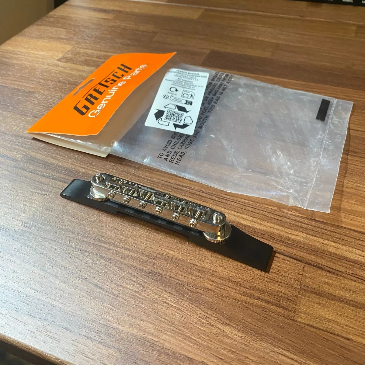 Gretsch Adjusto-Matic Bridge Ebony Base - Image 1
