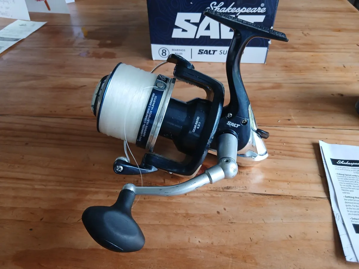 Shakespeare Salt Surf 80 Reel + Tidewater 10ft ro - Image 1