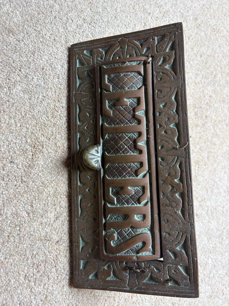 Vintage Brass Letter Box - Image 1
