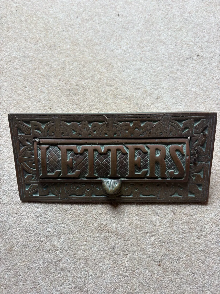 Vintage Brass Letter Box - Image 2