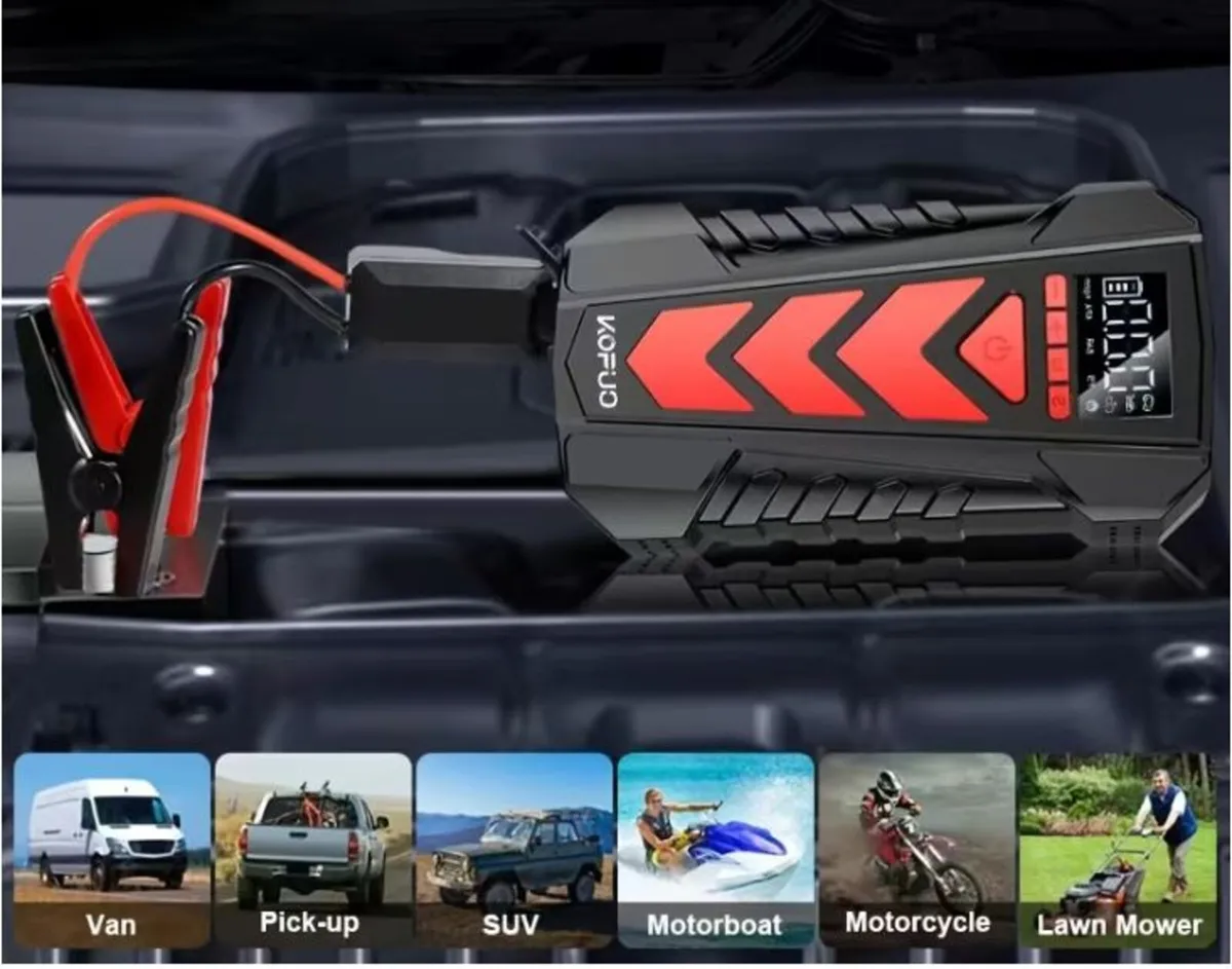 Jump Starter 5-in-1 with Digital Display & Clamps - Image 4