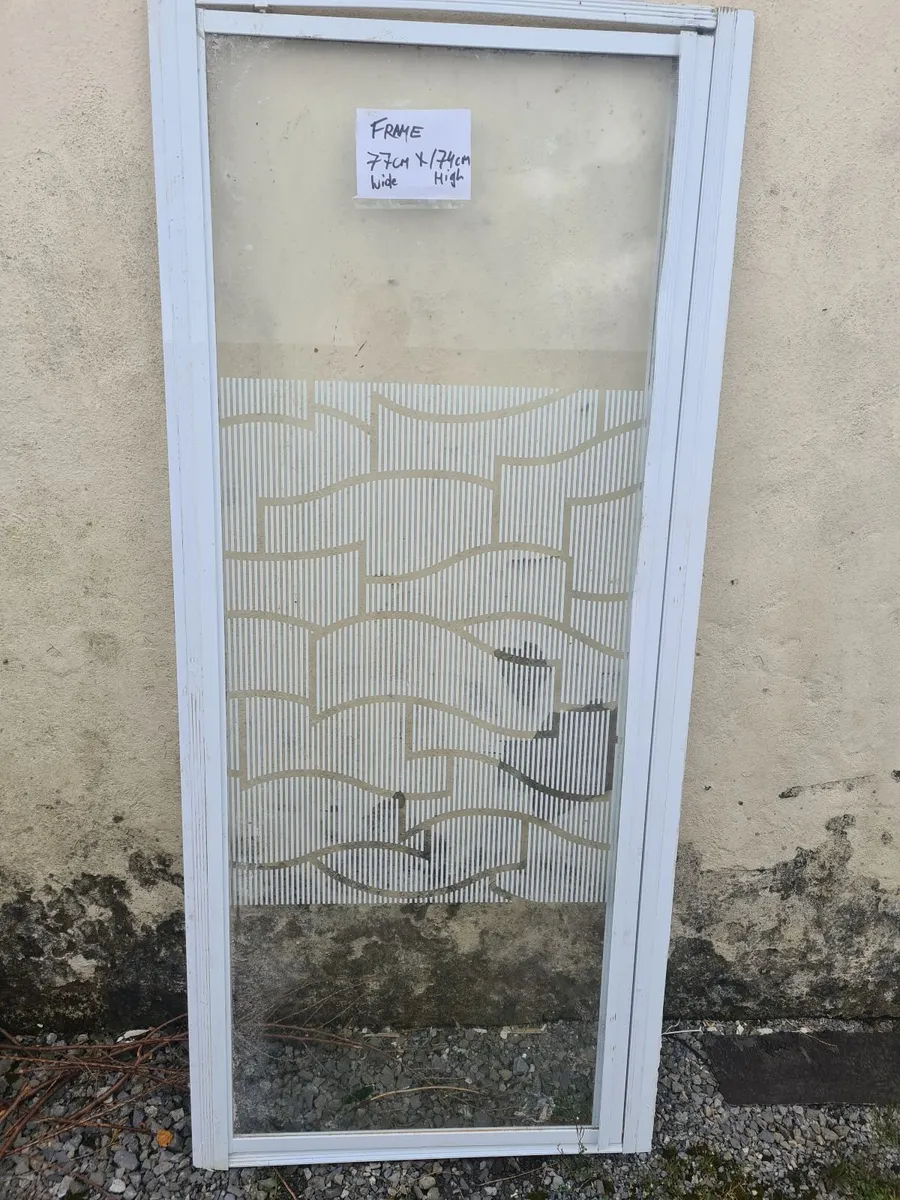 PVC Shower door and side panel and  open out door - Image 1