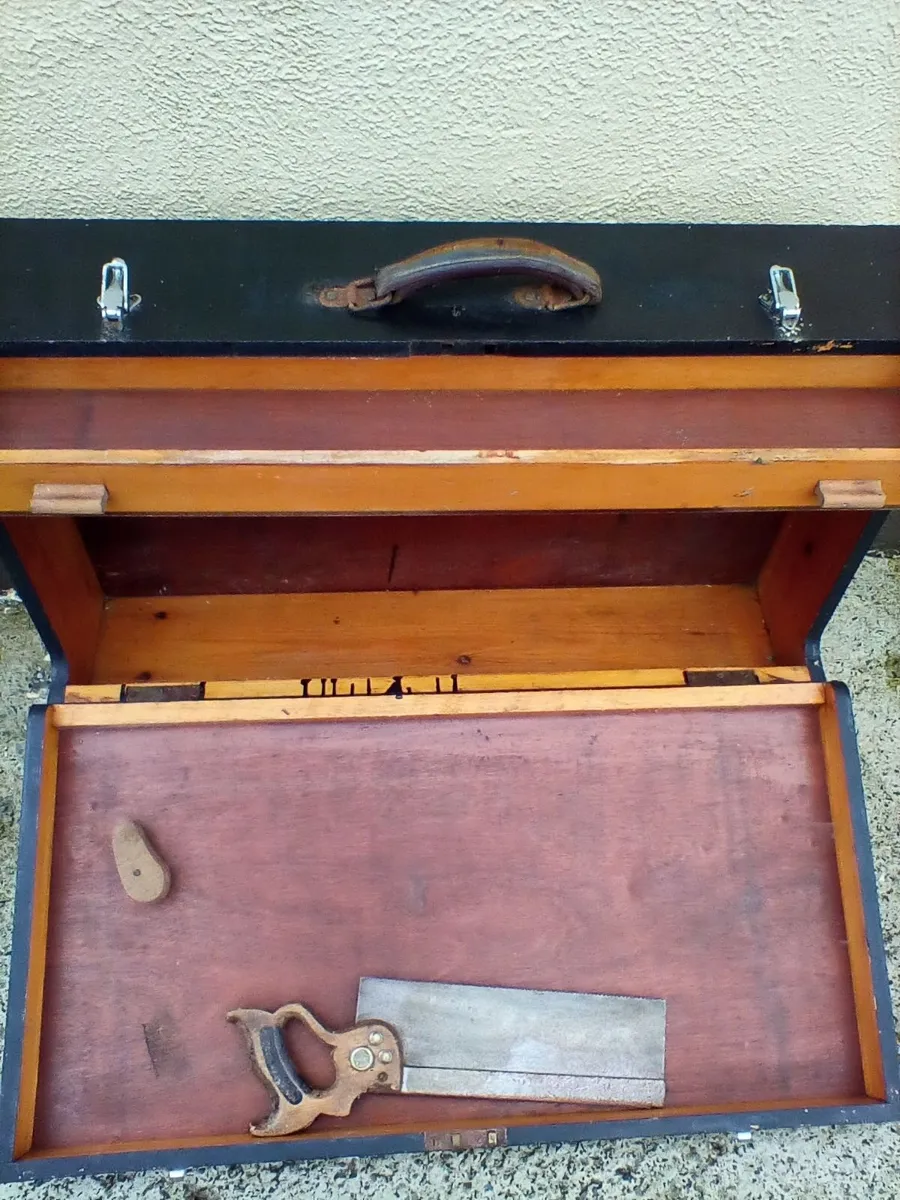 Vintage woodwork tool chest - Image 3