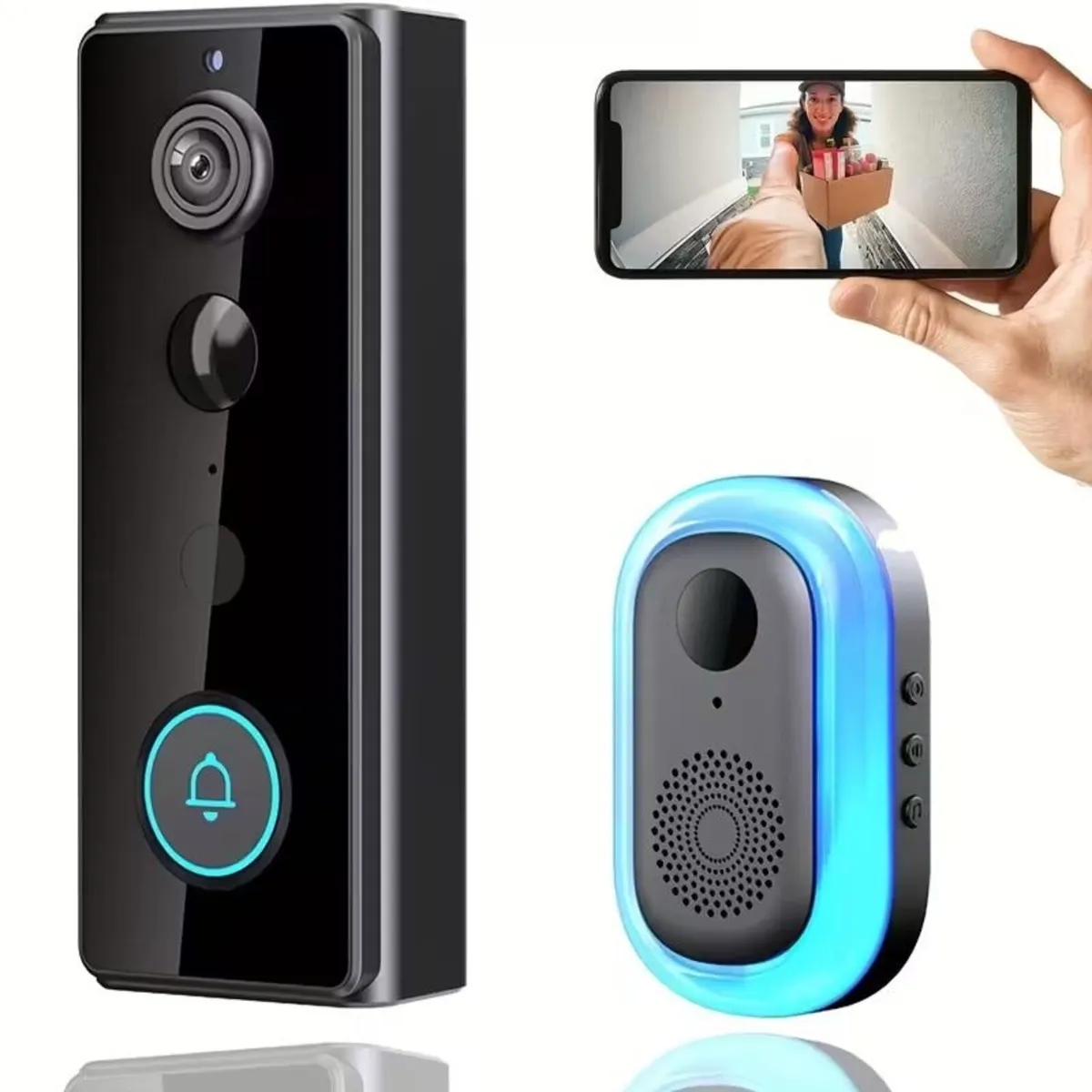 Doorbell Wireless Video with 2K HD Security Camera - Image 1