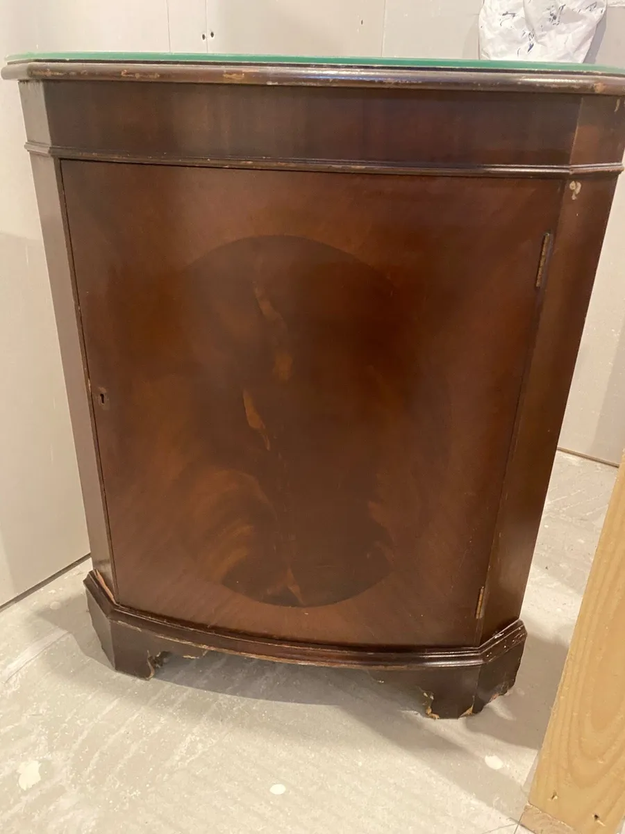 Wooden Corner Storage Cabinet - Image 1