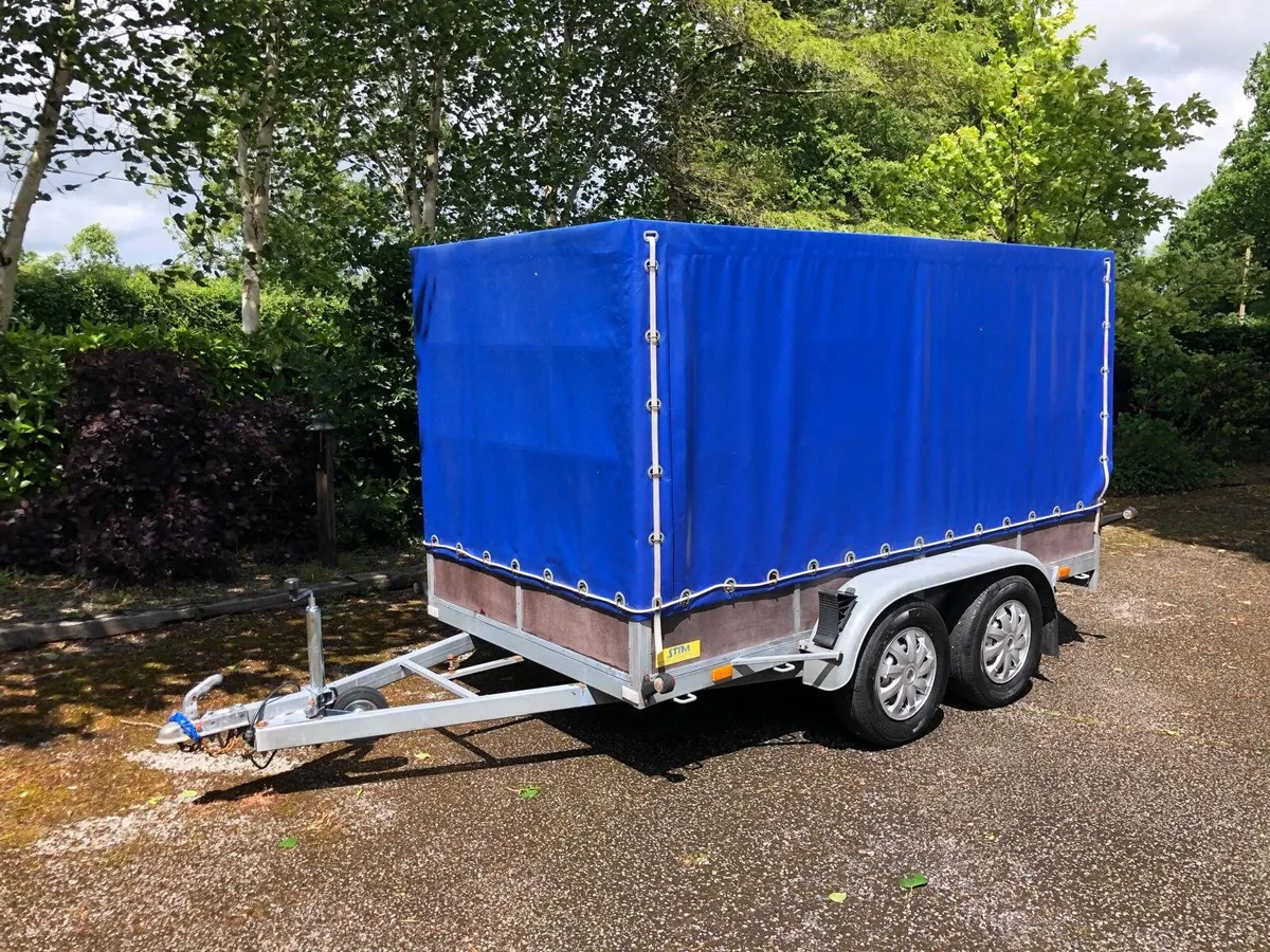 Light Trailer with cover Double axle - Image 1