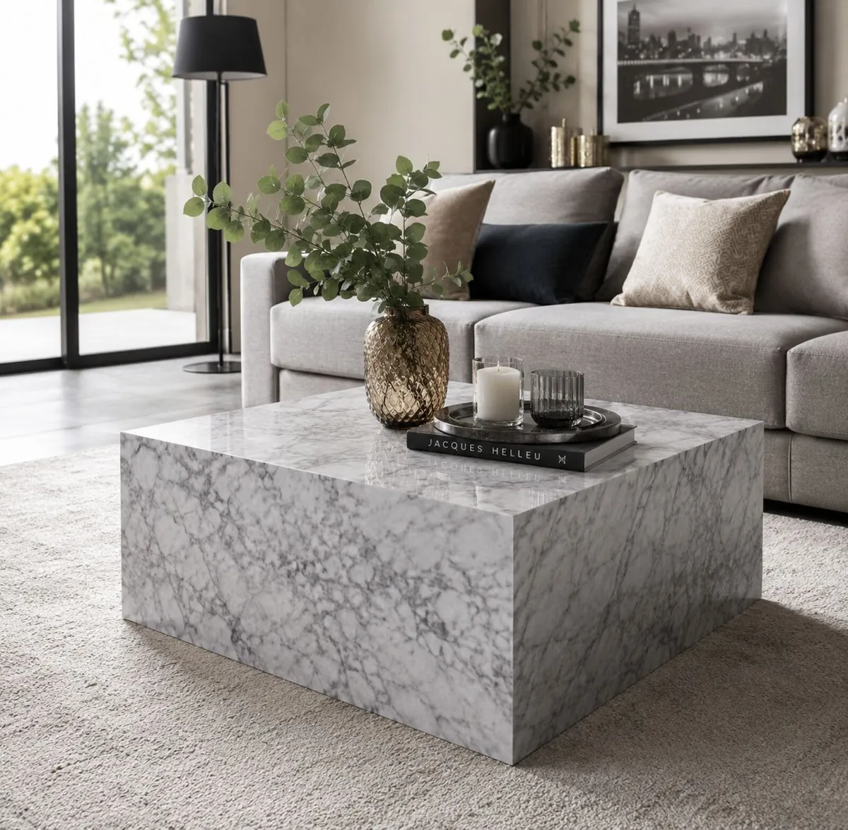 Monobloc Coffee Table High Gloss - Image 2