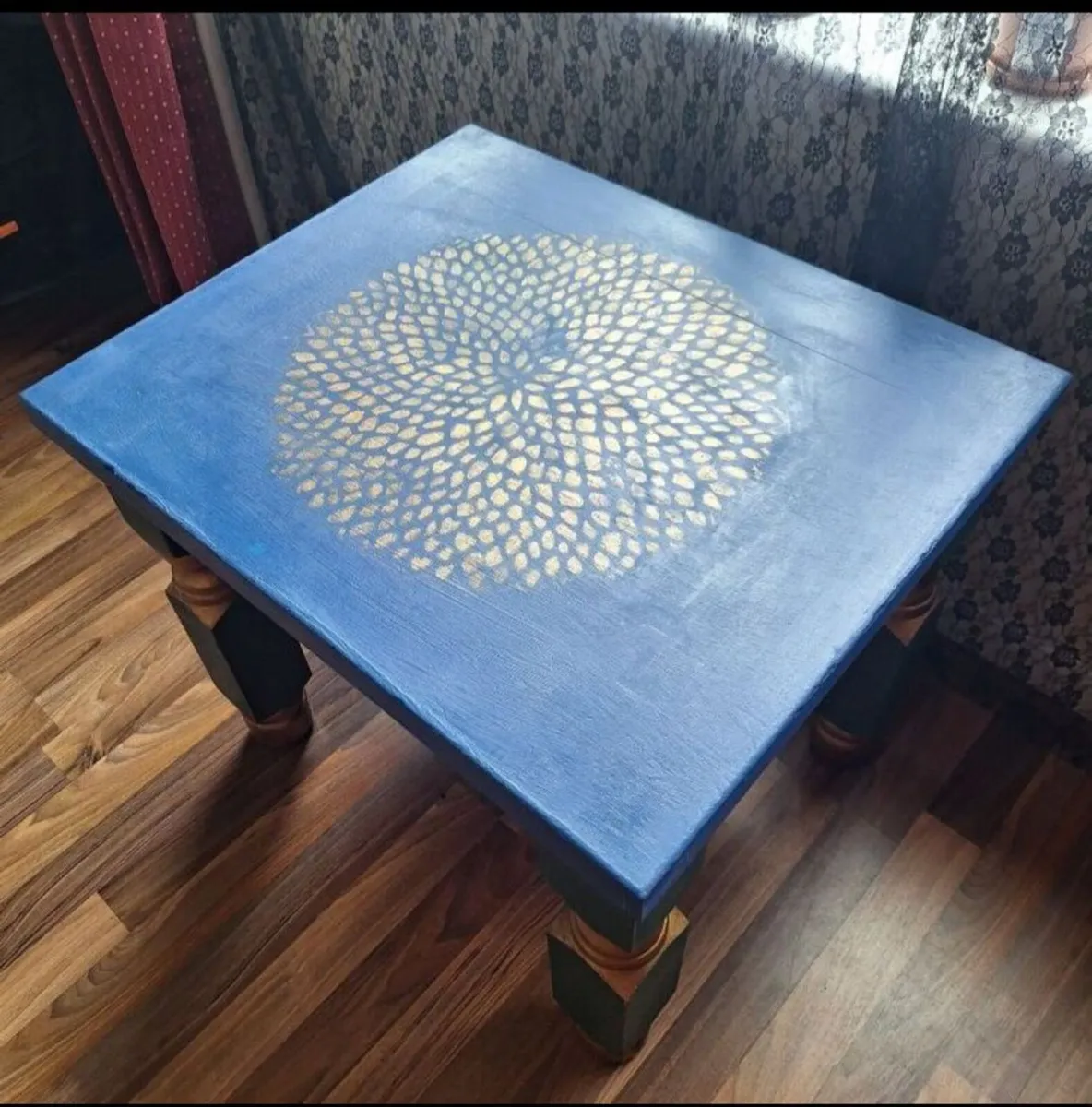 Unique Upcycled Solid Wood Coffee Table - Image 3