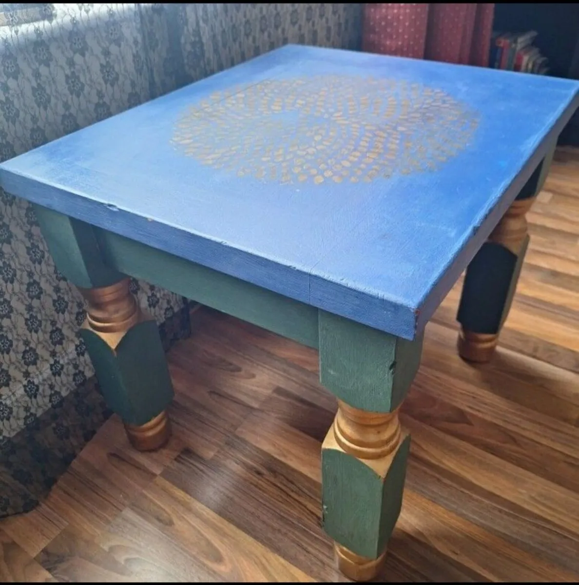 Unique Upcycled Solid Wood Coffee Table - Image 1