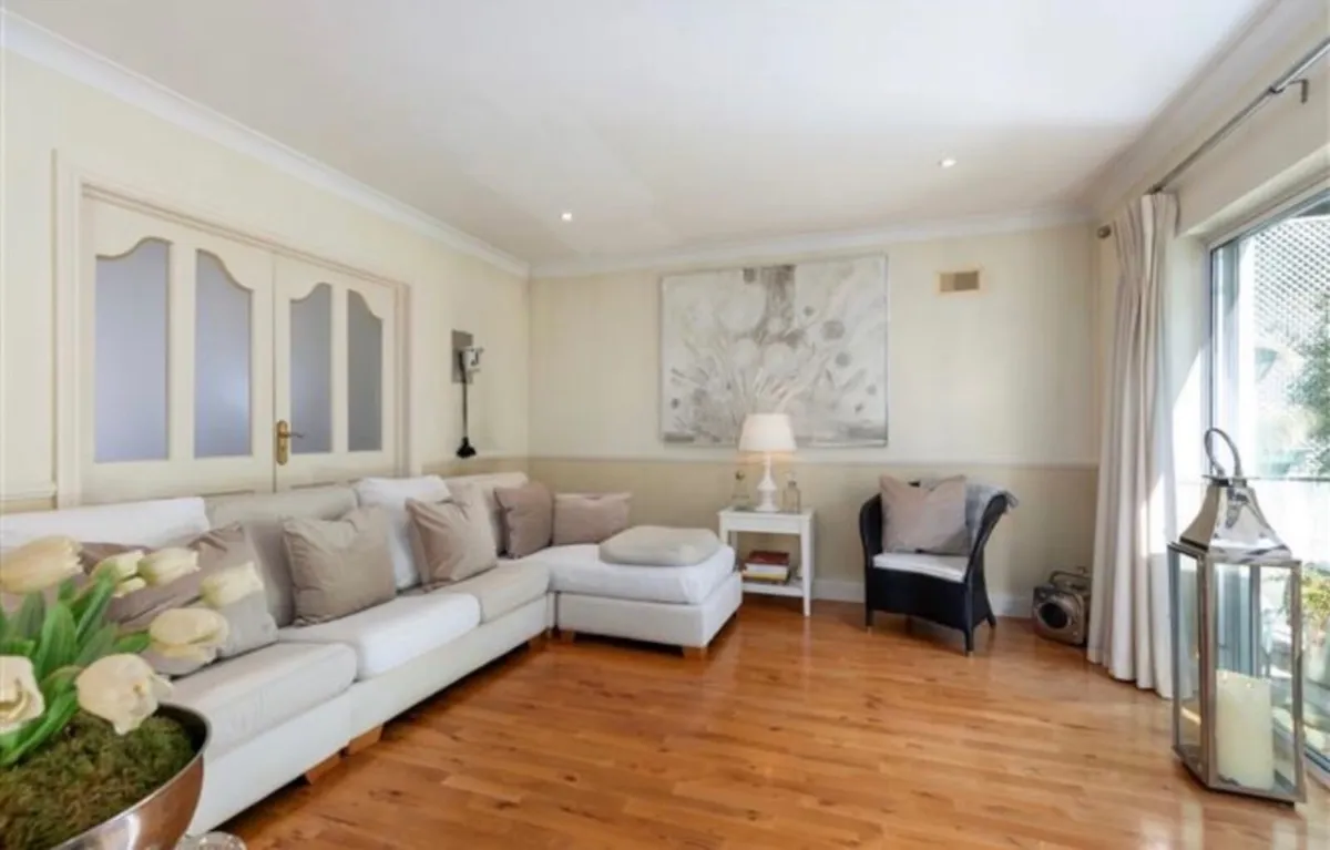 Cream fabric modular sofa - Image 1