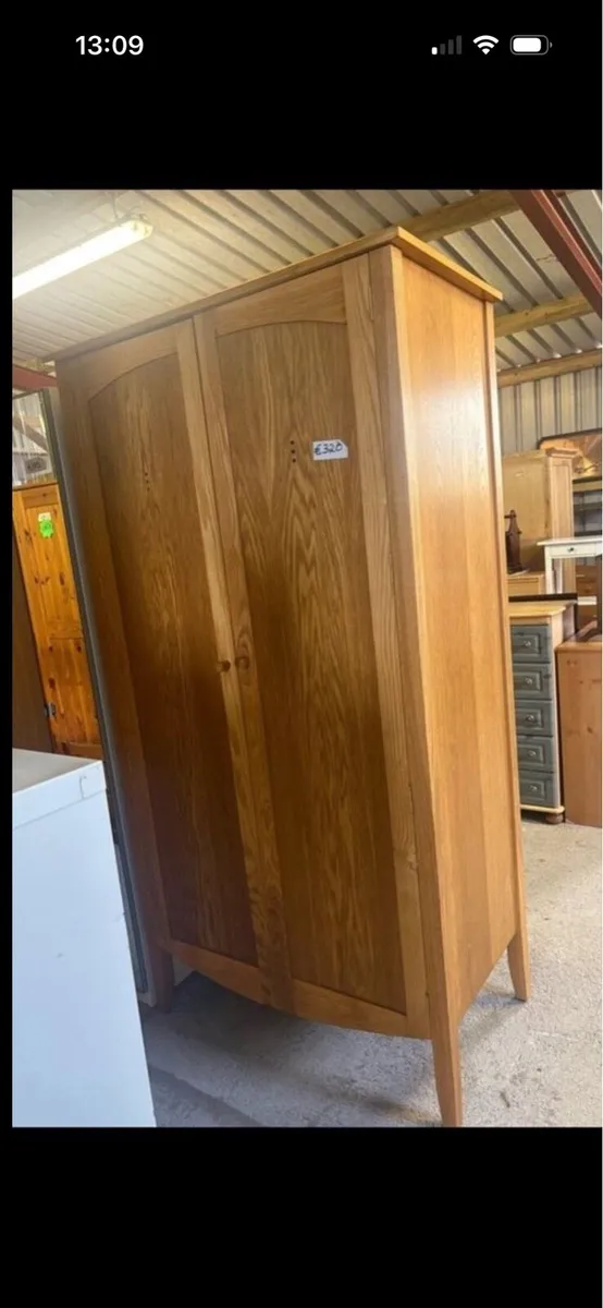 Large beech wardrobe - Image 1