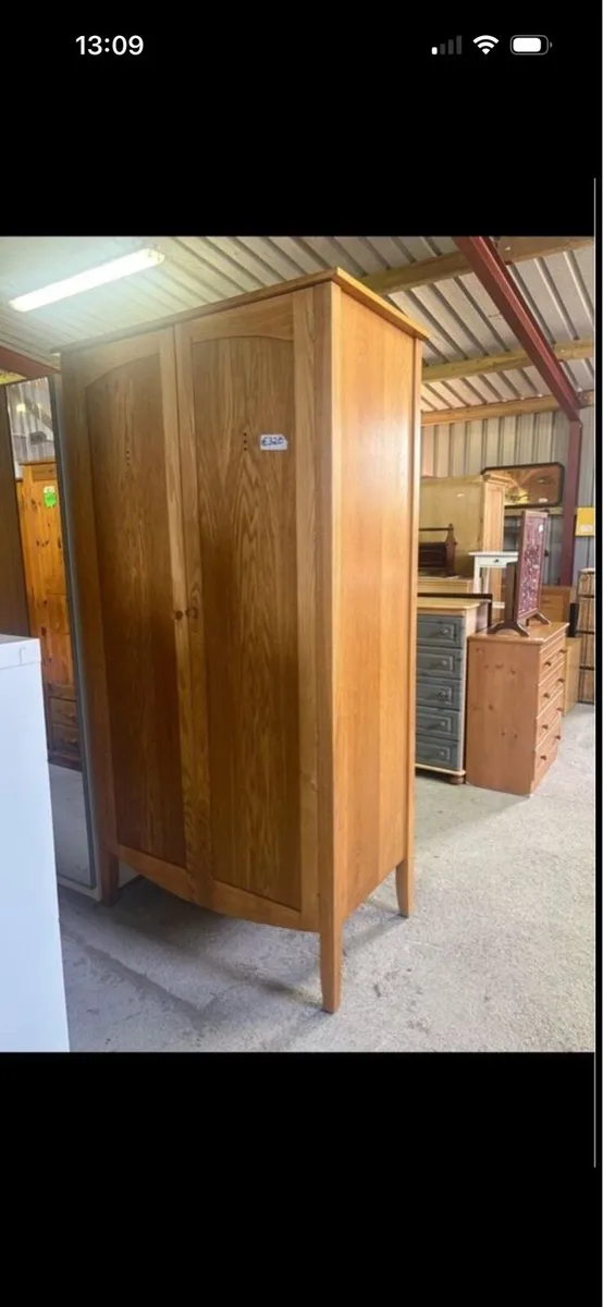 Large beech wardrobe - Image 2