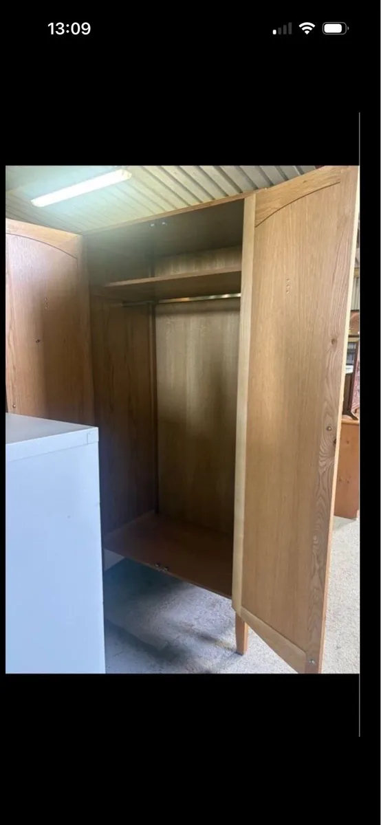 Large beech wardrobe - Image 3