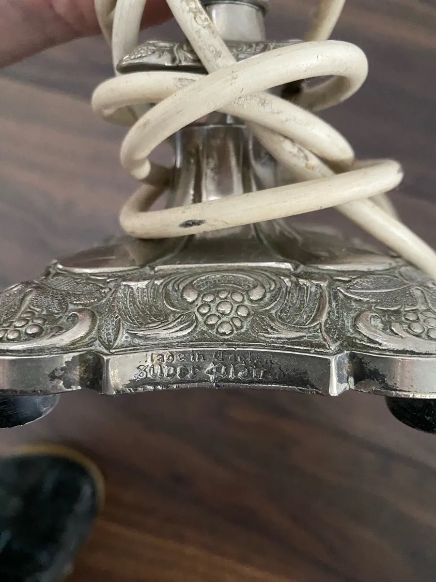 Victorian candlestick lamp base - Image 4