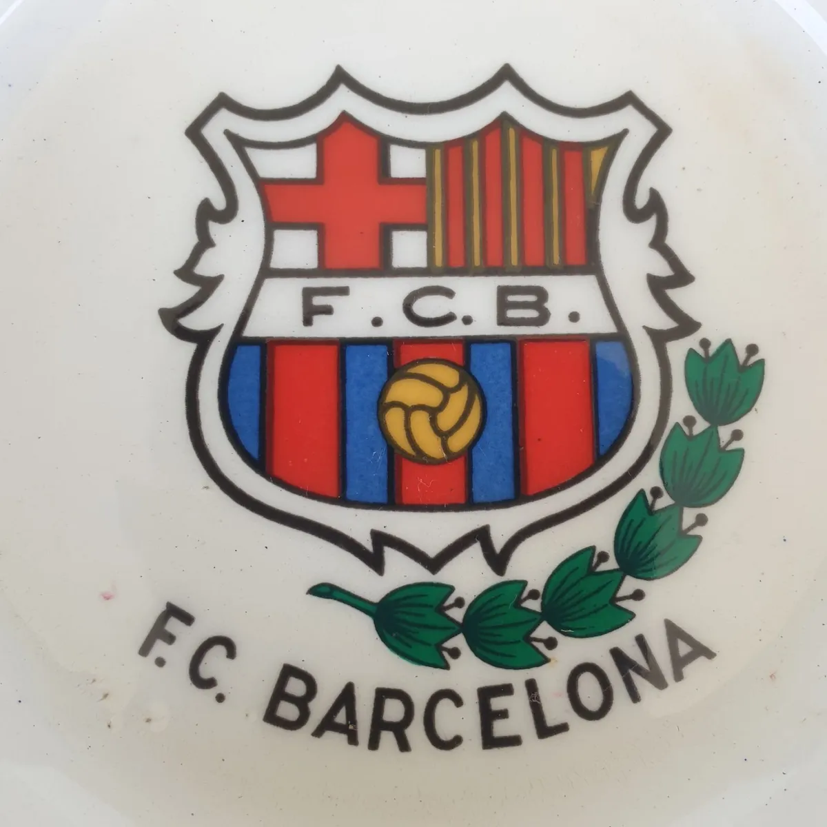 FC Barcelona ceramic ashtray vintage - Image 2