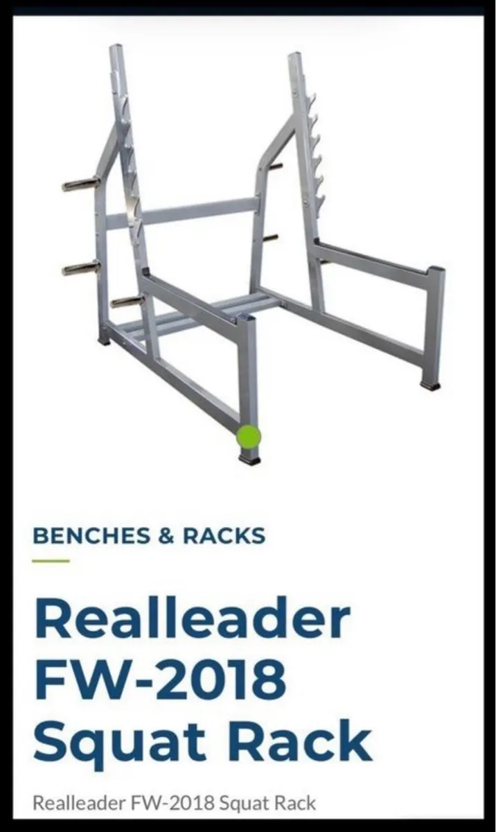 RealLeader commercial squat rack 95kg steel - Image 2