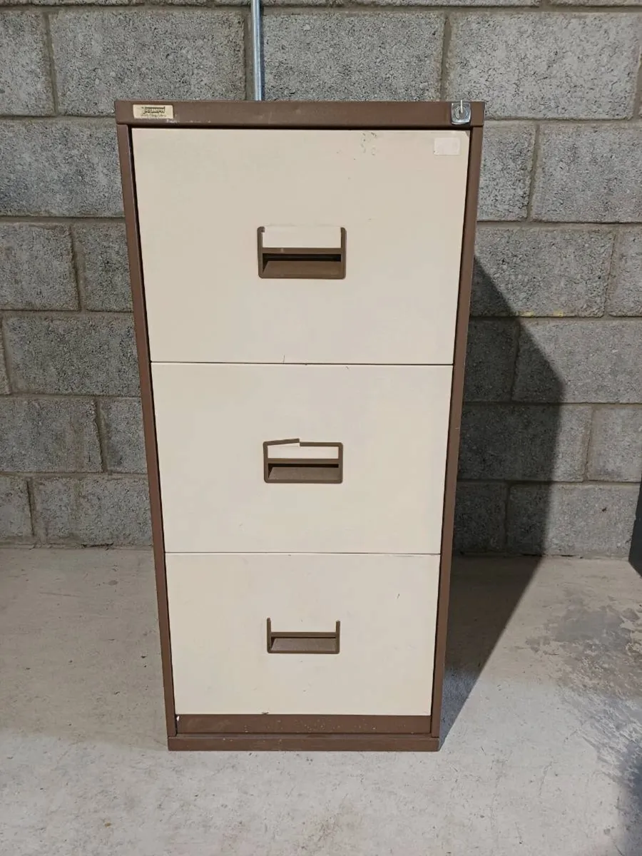 Filing Cabinet - Solid Steel - Image 1