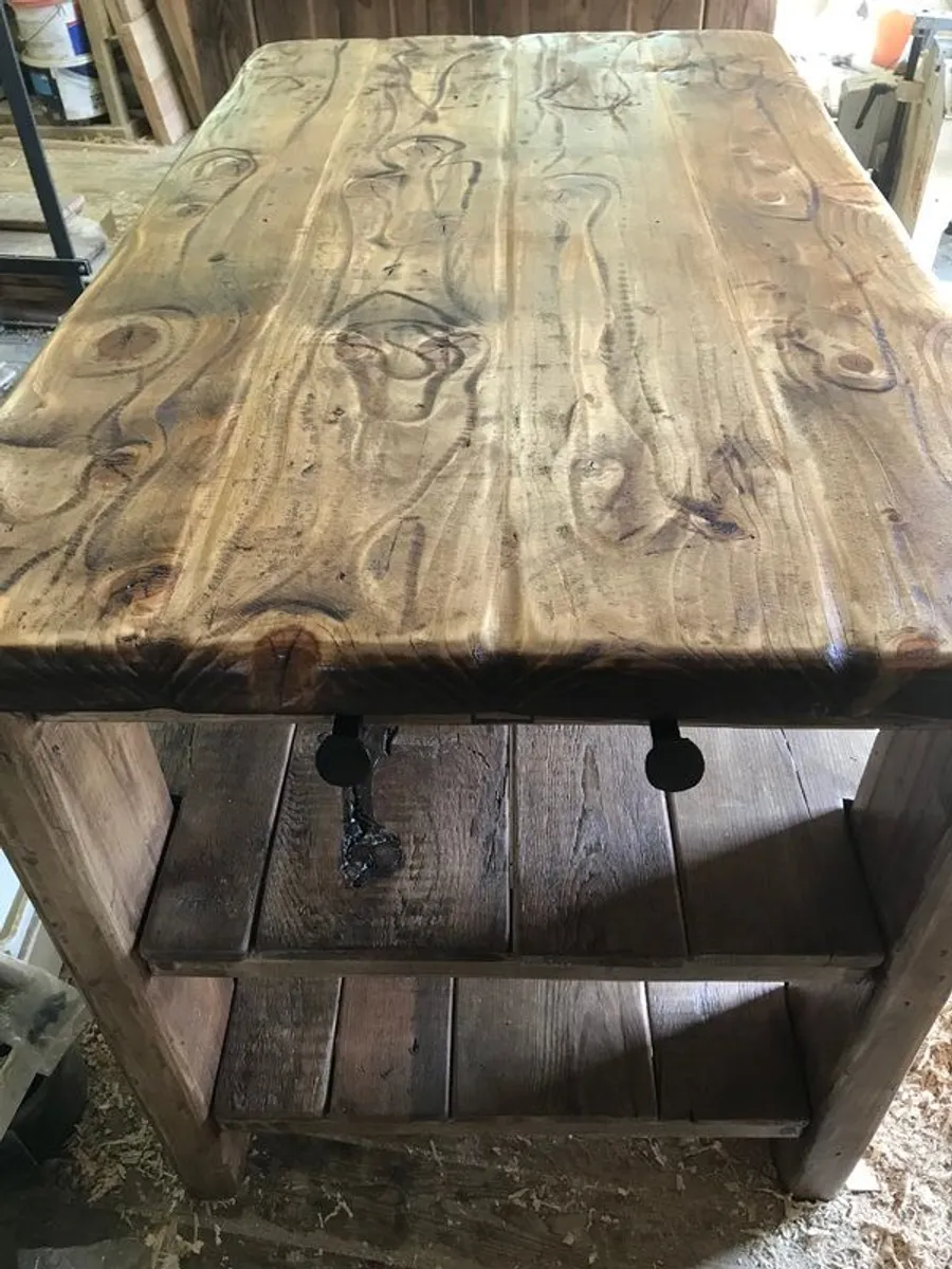 Kitchen Island Butcher Block Style - Image 4