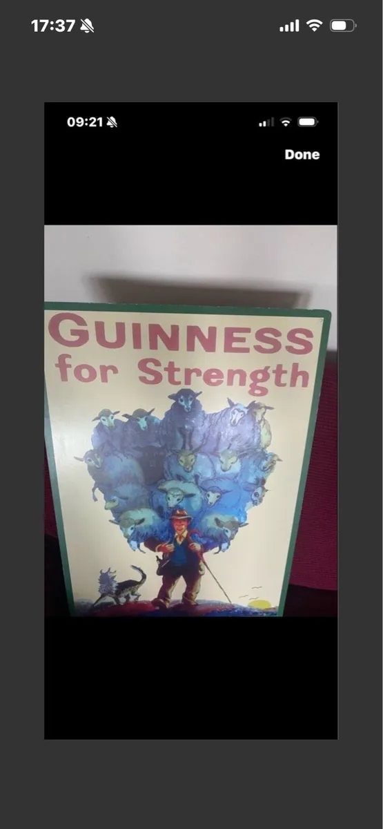 Large Vintage Guinness Metal Sign - Image 3