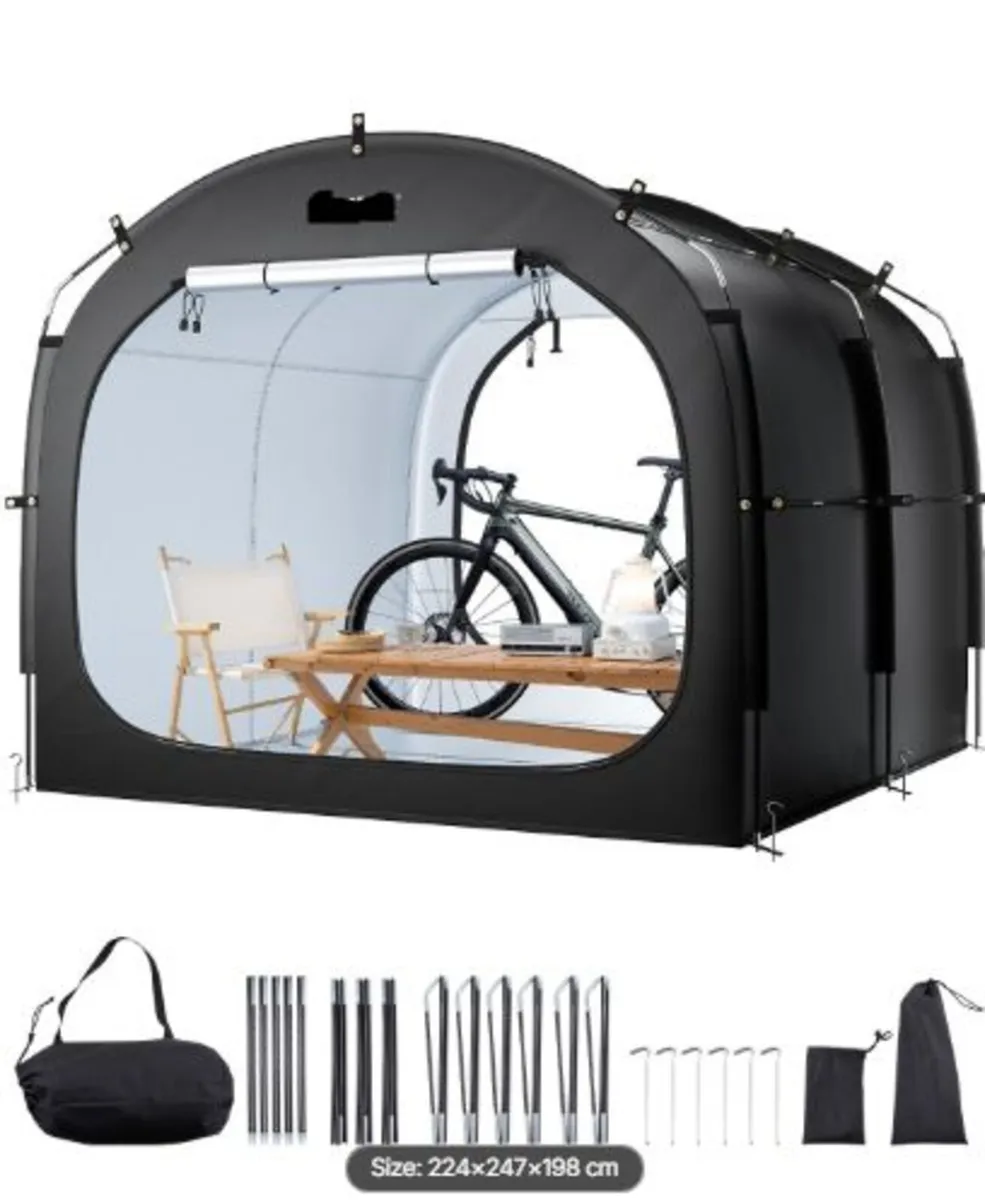 Bike Storage Tent, 5 Bikes, Outdoor Spacious Bike - Image 1