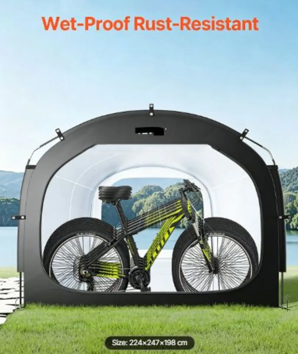 Bike Storage Tent, 5 Bikes, Outdoor Spacious Bike - Image 2