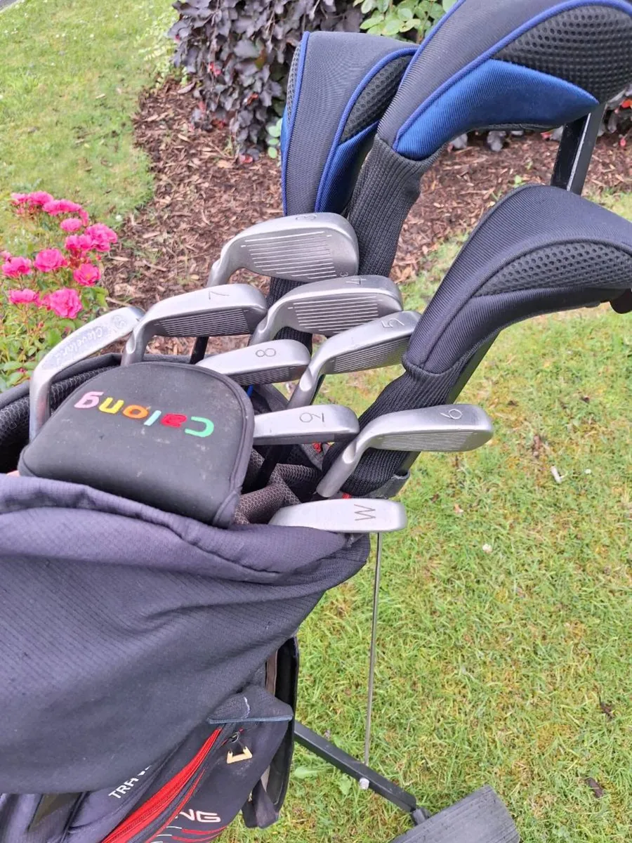 Golf clubs. Ping, full set, bag abd trolley. - Image 2