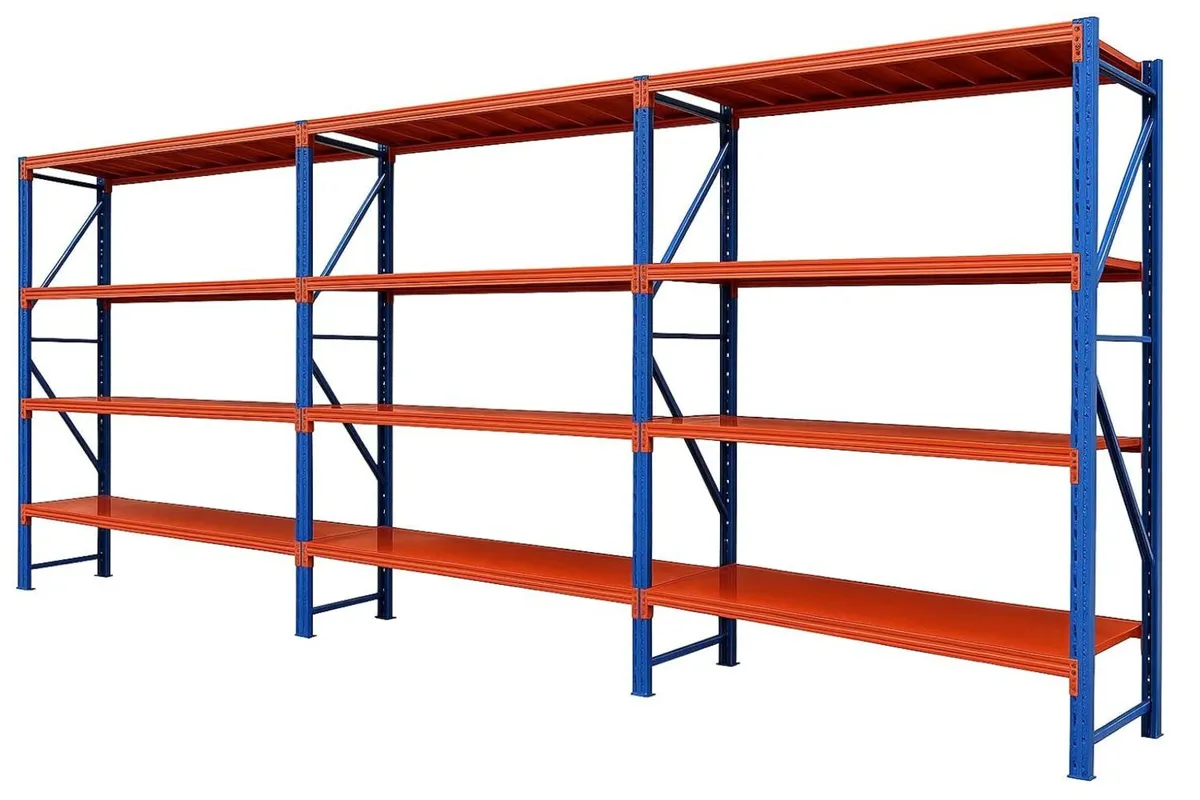 4 Tier All Metal Longspan Shelving Racking - Image 2