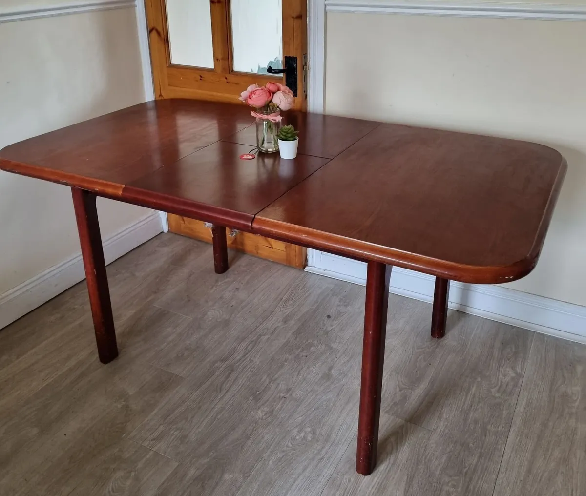 table teak seat 4 or 6 solid wood kitchen furnitur - Image 2
